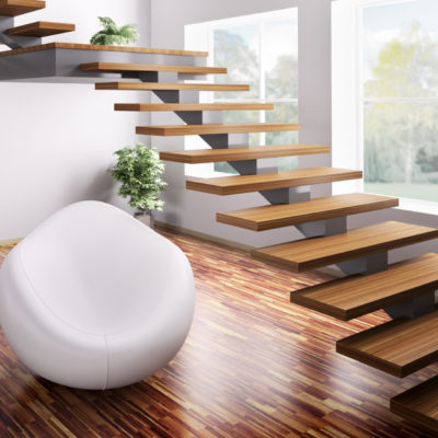 Treppe Und Sessel 3d