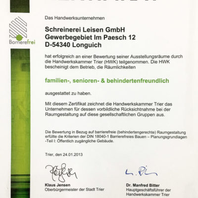 Handwerksunternehmen Barrierefrei Bauen Familien Senioren Behindertengerecht